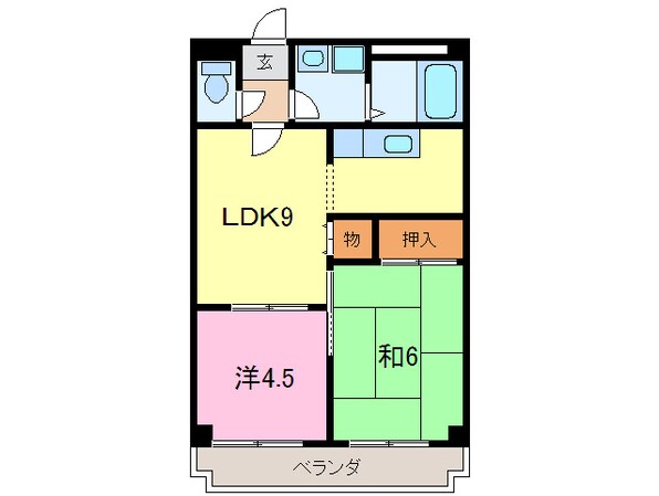 レボンヌ尼崎の物件間取画像